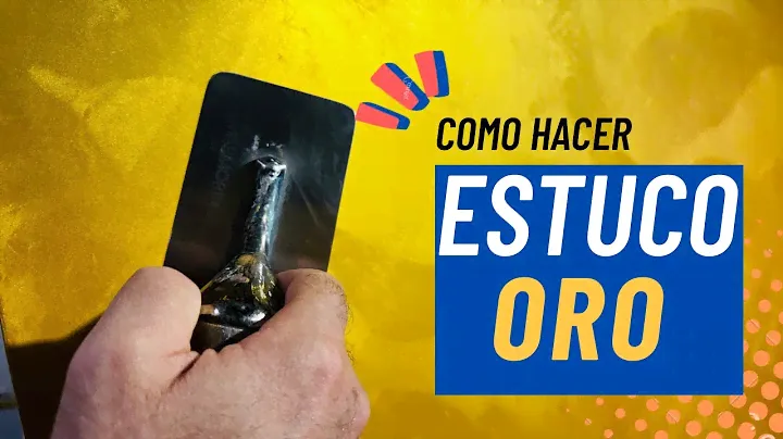Como hacer un fantástico Estuco ORO!!