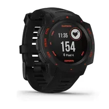 Смарт-часы Garmin Instinct Esports Black Lava на черном ремешке