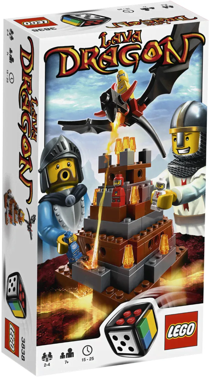 * Настольная игра-конструктор 'Лавовый Дракон - Lava Dragon', Lego Games [3838]-3