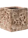 Кашпо Baq lava cube relic pink (glazed inside)