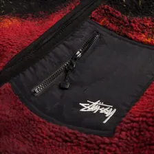 Куртка Sherpa Reversible Jacket Stussy, цвет lava 118529-0652 | lava (lpn26132391)