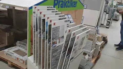 Ремонт квартир в Европе. Цена кафельной плитки. Болгария, магазин Praktiker, октябрь 2024.